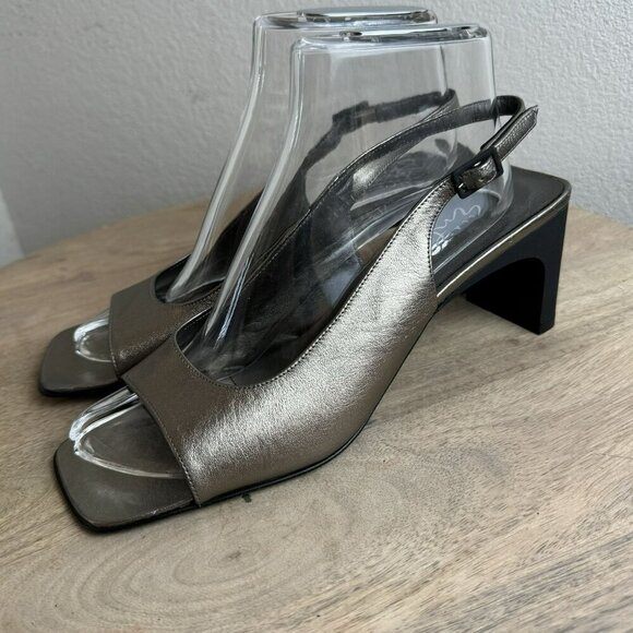 Classiques entier Womens Metallic Slingback‎ Heels Size 8 EUC - Picture 10 of 11